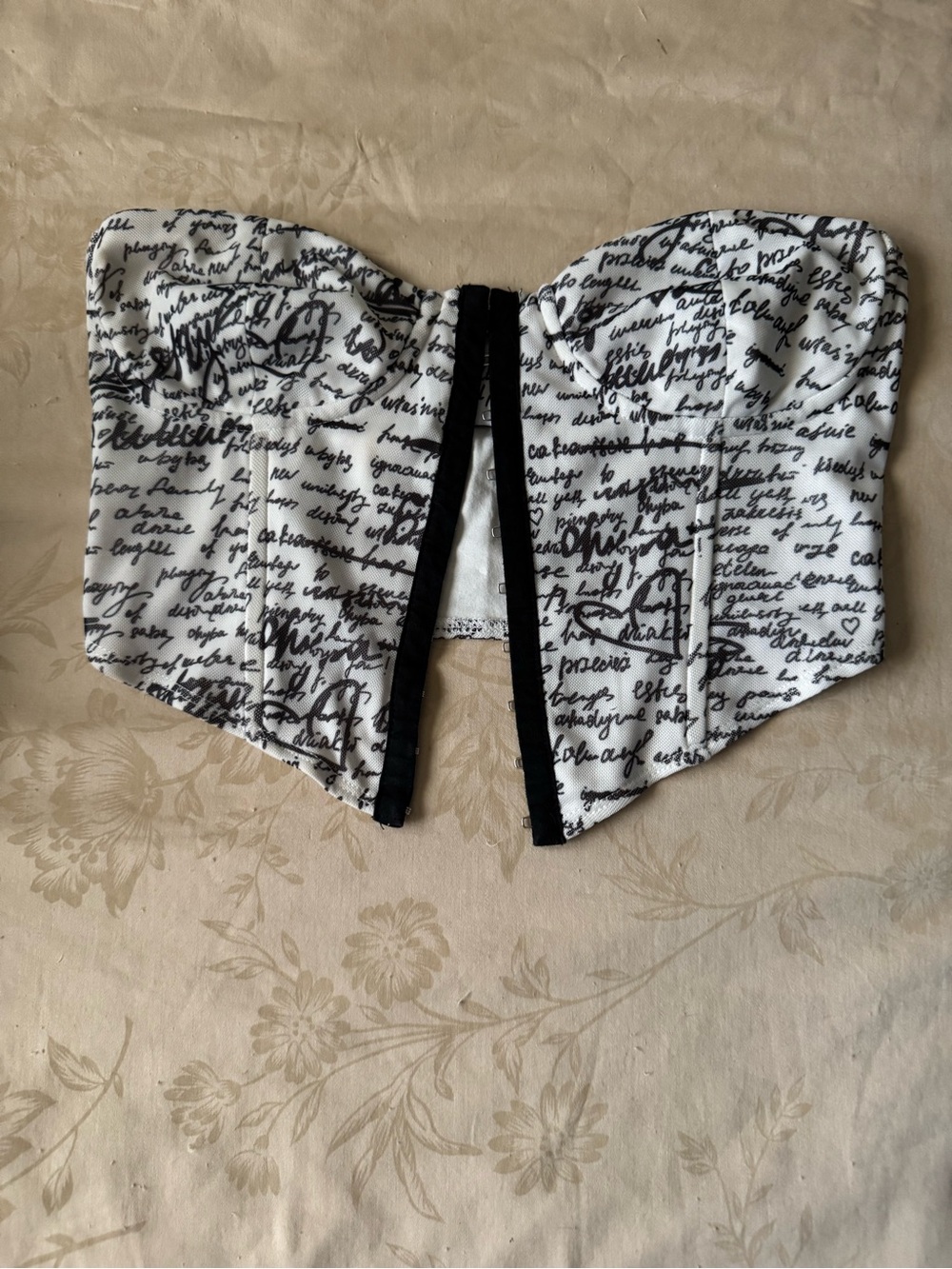 Black and white Princess Polly corset